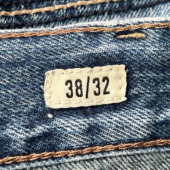 Ariat Jeans Mens 38 X 32 M2 Relaxed Boot Cut Blue Denim Medium Wash Cowboy * - Picture 8 of 13